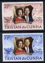 TRISTAN DA CUNHA - 1972 - Royal Silver Wedding - Perf 2v Set - Mint Never Hinged