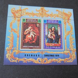 Grenada 1970 Sc 394a Christmas Religion set MH