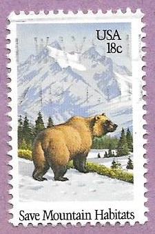 US Used Stamp Scott 1923 - Save Mountain Habitats #15