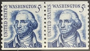 Scott #1304 1966 5¢ Prominent Americans George Washington perf. 10 vertically