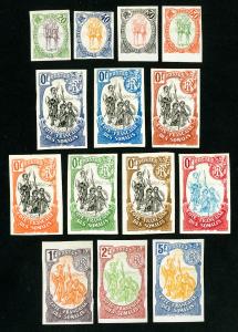 Somalia Stamps VF Unused Set of 14 Early Essay Proofs