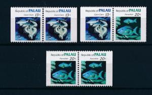 [48957] Palau 1984 Marine life Fish from booklets MNH