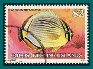 Cocos 1980 Fish 3, $2 used  #50,SG47