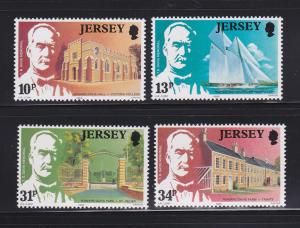 Jersey 372-375 Set MNH Thomas Benjamin Frederick Davis