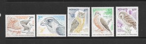 BIRDS - MONACO #1843-7 MNH