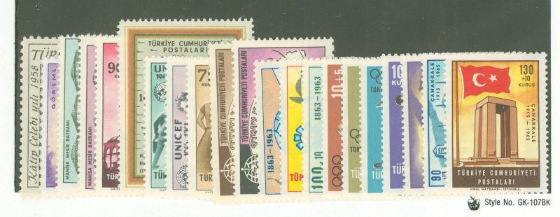 Turkey #B69/B109  Single (Complete Set)