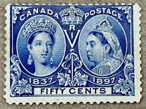 CANADA #60 - 1897 50c  Queen Victoria Jubilee issue, mint no gum