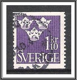Sweden #396 King & Three Crowns Used