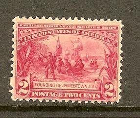 United States, Scott #329, 2c Jamestown Exposition, MH