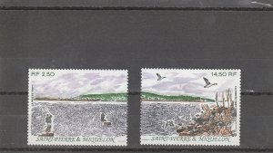 St. Pierre & Miquelon  Scott#  572-573  MNH  (1991 National Heritage)