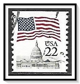 US #2115 Flag Over Dome Coil Used