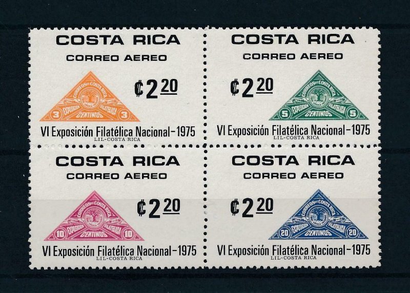 [104364] Costa Rica 1975 Stamps on stamps Triangles MNH