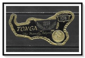 Tonga #C26 Airmail Foil Map MH