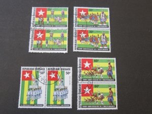 Togo 1975 Sc 907-8,C248-9 CTO pair set FU