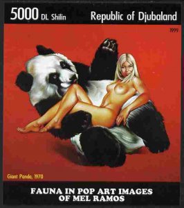 DJUBALAND - 1999 - Pop Art, Mel Ramos -  Perf Souv Sheet #3 - Mint Never Hinged