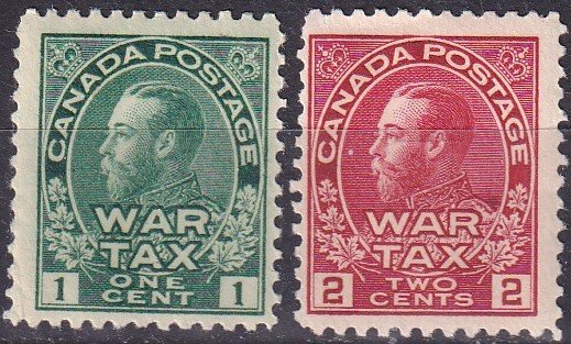 Canada #MR1-2   F-VF Unused CV $55.00  (K2916)