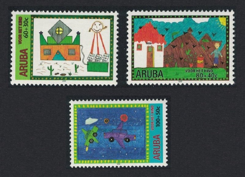 Aruba Child Welfare 'Stampin' the Future' 3v 2000 MNH SG#282-284