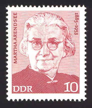 DDR Sc# 1618 10pf Martha Arendsee MNH