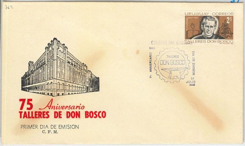 61489 -  URUGUAY - POSTAL HISTORY - FDC COVER:  EDUCATION Don Bosco 1968