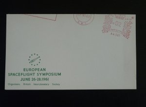 London european space flight symposium slogan meter on cover 1961