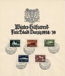 Danzig 1938 Sc.#B28-B32 used Representation