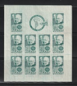 Brazil 465 Souvenir Sheet Set MH Sir Rowland Hill