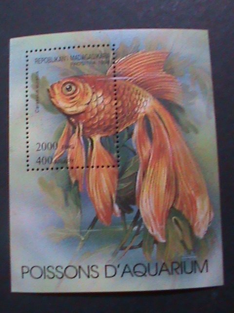 ​MADAGASCAR 1994 COLORFUL BEAUTIFUL LOVELY GOLDFISH IMPERF MNH S/S VERY FINE