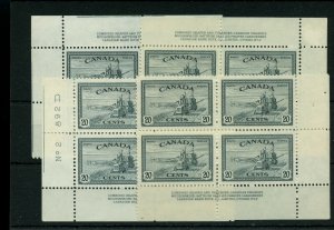 #271 MAtched Set 20c Plate block VF MNH Cat$180 Canada mint