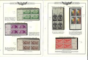 1108/1122 Mint,OG,NH... Plate Blocks of 4... SCV $6.00