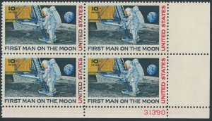 US C76 10 cent Air Mail; MNH; Plate block 31390 -- see details and scans