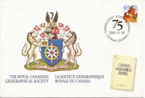 2004 Canada - Special Event Cover - Sc S65 - The Royal Canadian Geographical Soc