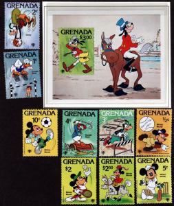 Grenada 950-959 Mint NH S/S & Singles Disney!