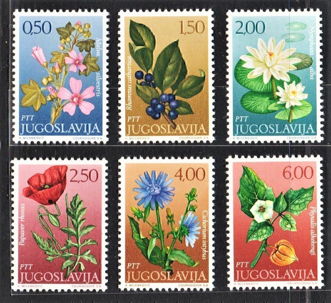 YUGOSLAVIA 1971 Beautiful Flowers (6v Cpt) MNH