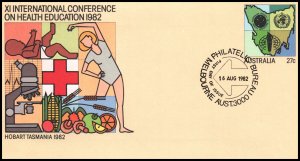 Australia Health Education Postal Stationary U/A FDC VF