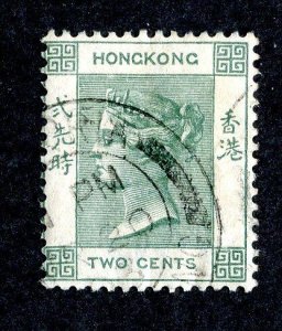 1900 Hong Kong Sc# 37 used cv. $1.05 ( 3674 BCX5 )