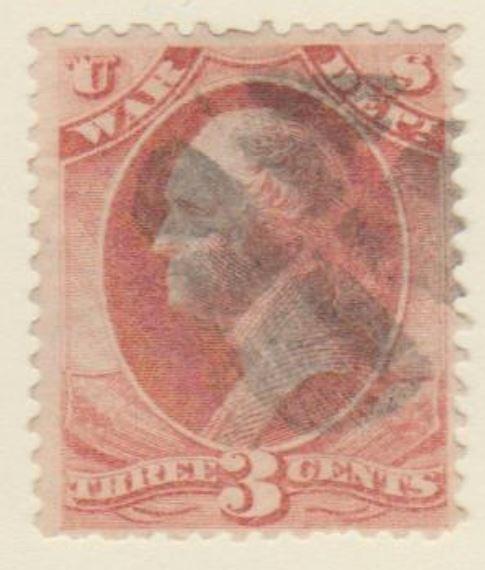 U.S. Scott #O85 Dept of War - Washington Official Stamp - Used Single