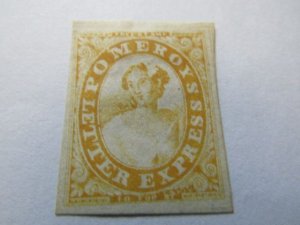US Local Stamps 1844, Scott # 117L5 Pomeroy's Letter Express 5c Orange-S...