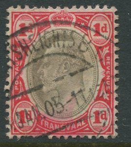 STAMP STATION PERTH Transvaal #253 Used KEVII 1902 Wmk 2 Crown and CA CV$0.25.