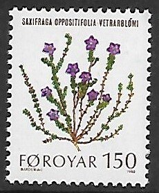 Faroe Islands # 50 - Purple Saxifraga - MNH.....{KZw}