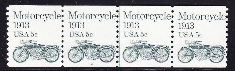 Motorcycle 1913 .5c Plate Number-2 as a Line Pair.