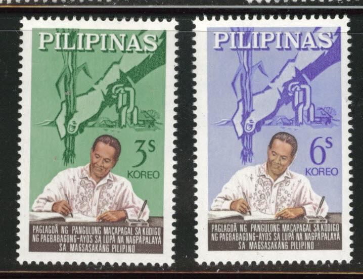 Philippines Scott 912-913 MH* 1964  set 