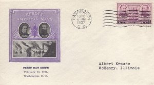 792 3c NAVY HEROES - Waiten S. Beardsley