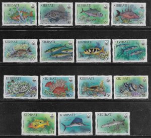 Kiribati Scott #'s 540 - 554 MNH