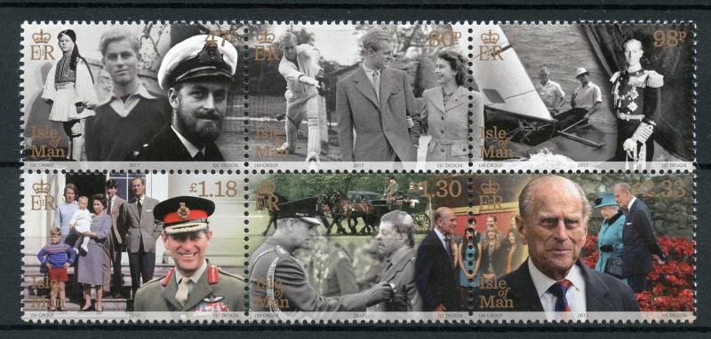 Isle of Man IOM 2017 MNH Prince Philip Lifetime Achievement 6v Royalty Stamps