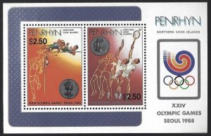 1988 Penrhyn Island 487-88/B80 1988 Olympic Games in Seoul 12,00 €