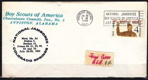 United States, 22/JUL/60. National Jamboree Cachet & Cancel on Cover. ^