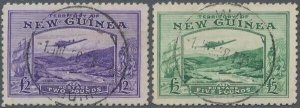 MOMEN: NEW GUINEA SG #204-205 1935 USED £590 LOT #67443-1*