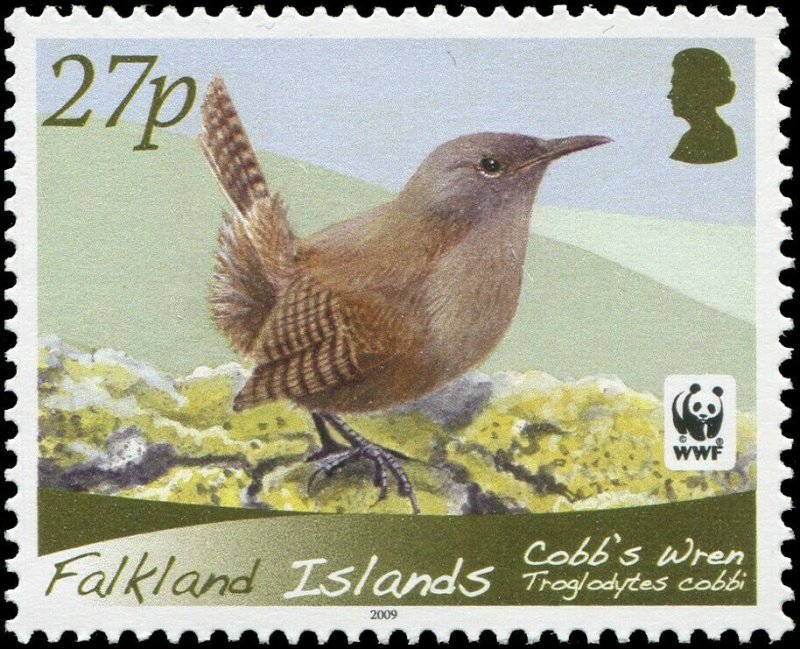 Falkland Islands 2009 Sc 994-997 Birds Cobb's Wren WWF CV $10