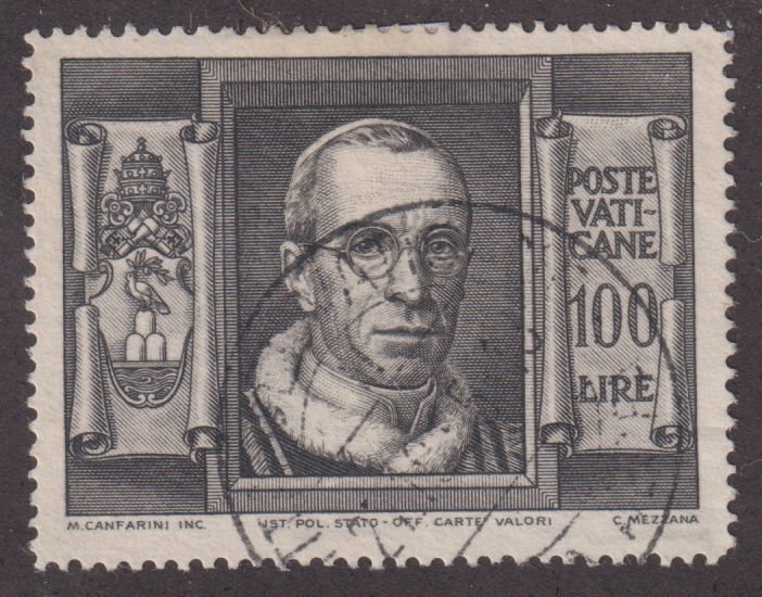 Vatican City 131 Pope Pius XII 1949