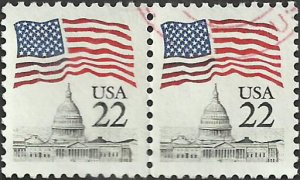 # 2114 USED FLAG OVER CAPITOL DOME